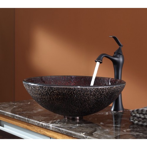 GV570-12mm-KEF15000ORB Накладная раковина на столешницу  прямоугольная Krausru  - Вид №1