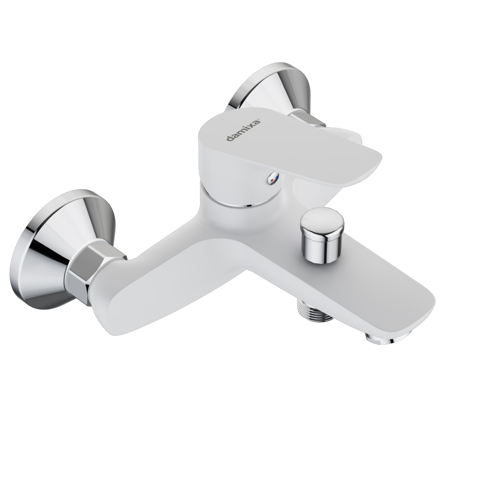 771000200 смеситель для ванны/душа белый Damixa Origin Bit  - Вид №3