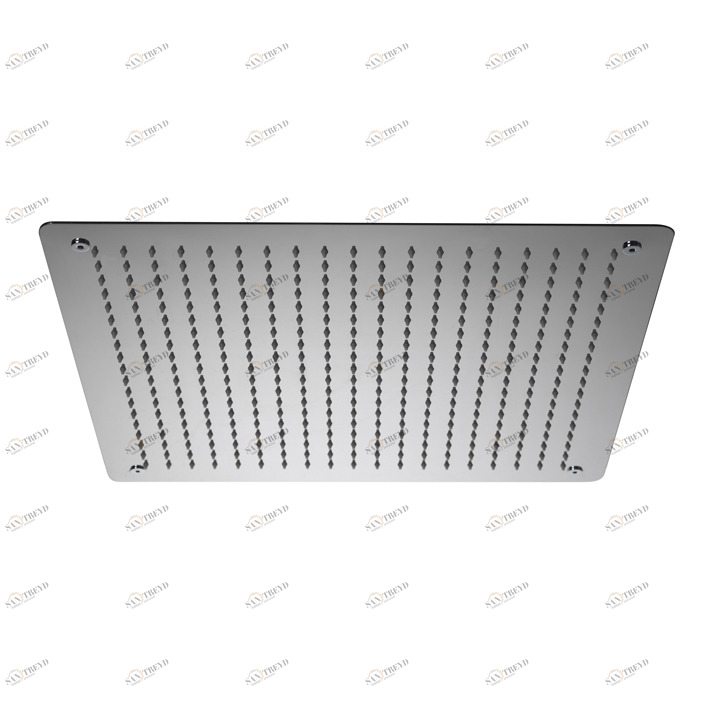 Квадратный потолочный 50 см. лейка дождевого душа. Расход 18 л / мин. при 3 барах.  Square NOKEN 100121023  INOX MIRROR