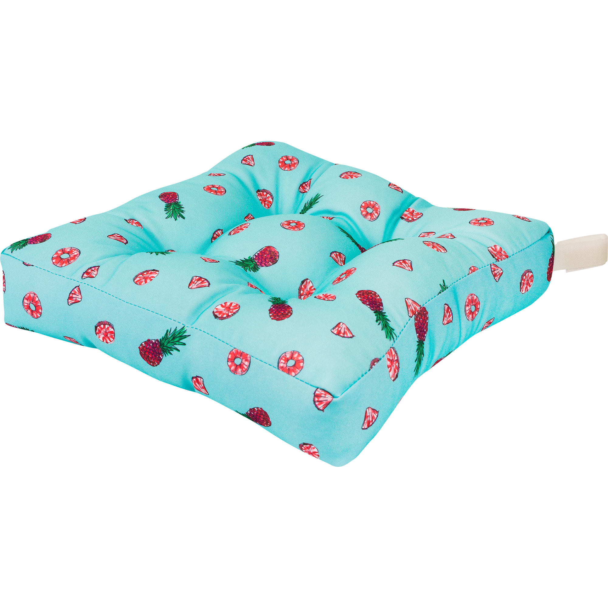 82009014 Сидушка для стула «Ананасы», 40х35 см, цвет бирюзовый Santreyd  - Вид №1