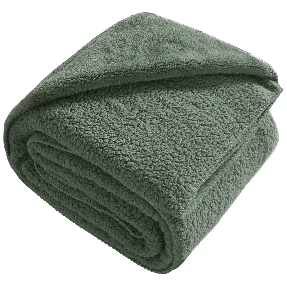 Плед Barro 180x200 см велсофт цвет зеленый СТОЛИЦА ТЕКСТИЛЯ STLM-2176889