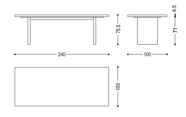 Прямоугольный стол с верхом из смолы и пробками Riva 1920 TAP TABLE ARCH-00085125 - Вид №4