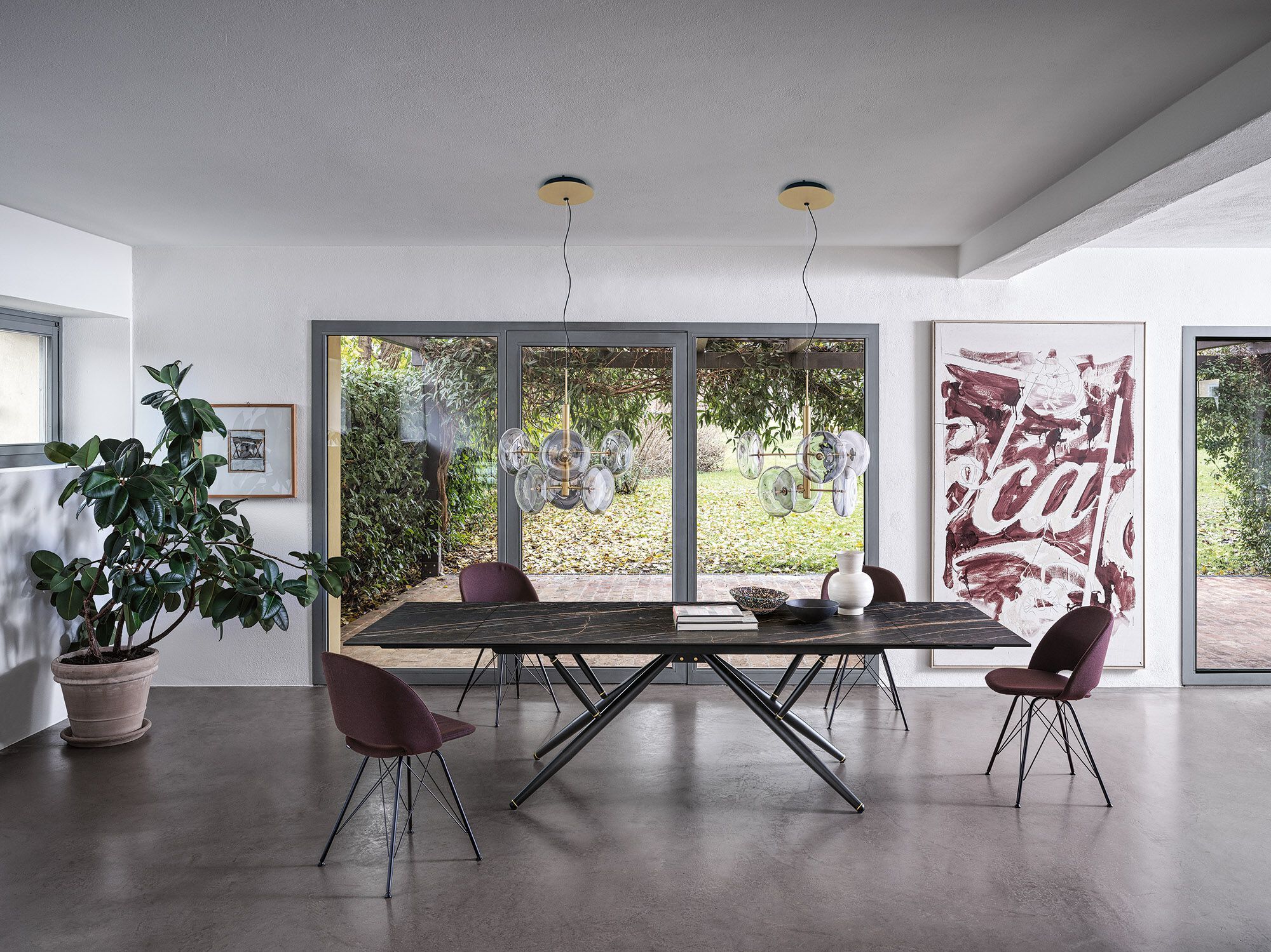 Обеденный стол из нержавеющей стали и SuperMarmo Bontempi Casa BRIDGE ARCH-00133950 - Вид №5