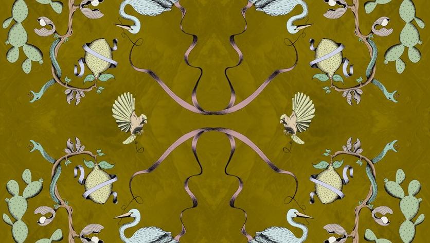 Baboon Огнеупорные виниловые обои Pattern sun-id-1384213 - Вид №4