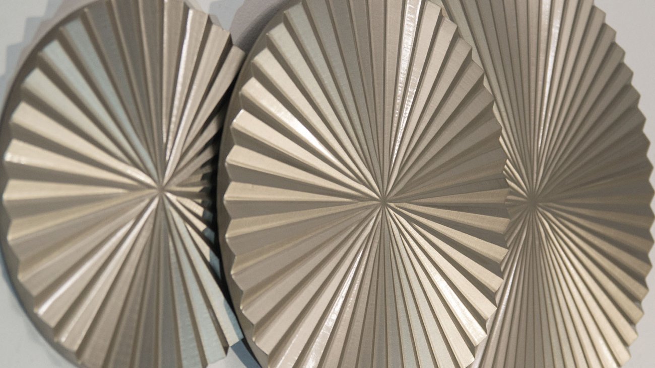 Панно декоративное настенное из дерева 105х50 см шампань Inflow-3 EVENHOME  00-3878802 Бежевый  - Вид №2