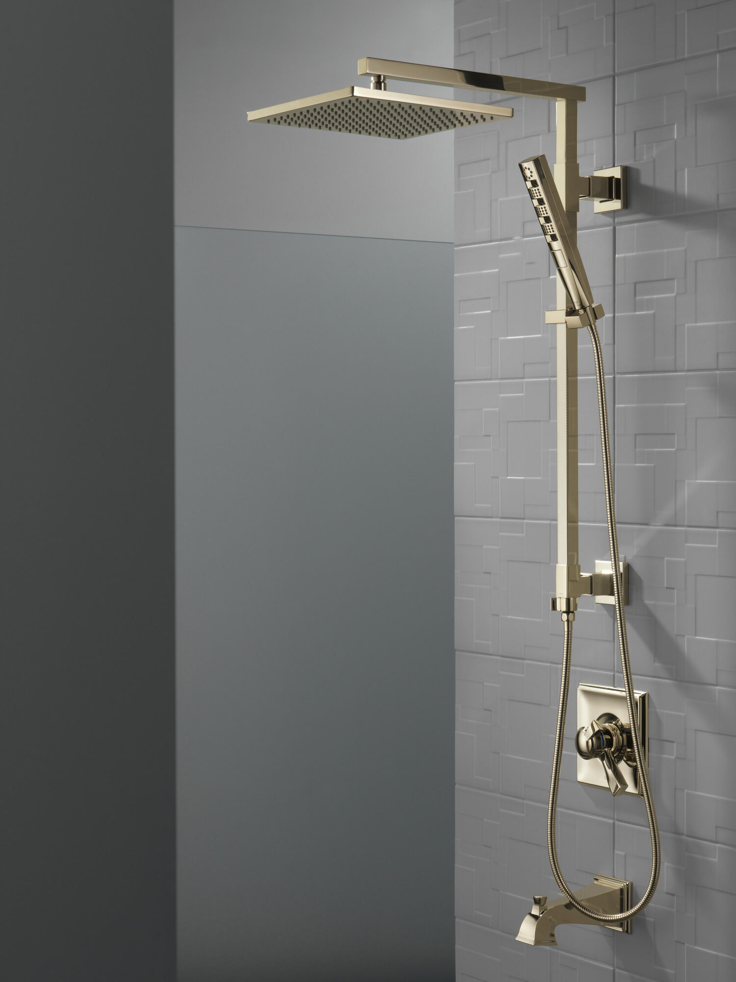 52159-PN Металлическая душевая лейка Raincan с одинарной настройкой Delta Faucet Universal Showering Полированный никель  - Вид №10