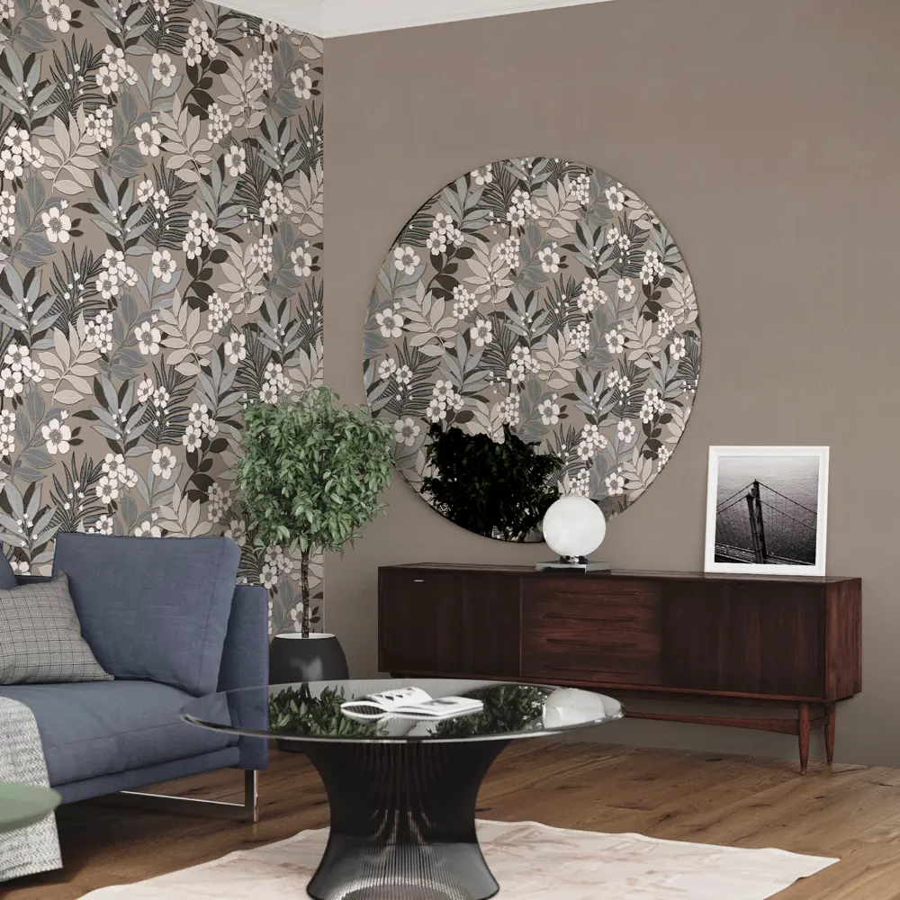 Обои флизелиновые Euro Decor Mia коричневые 1.06 м 6010-12 83684899 STLM-2102998 Santreyd - Вид №3