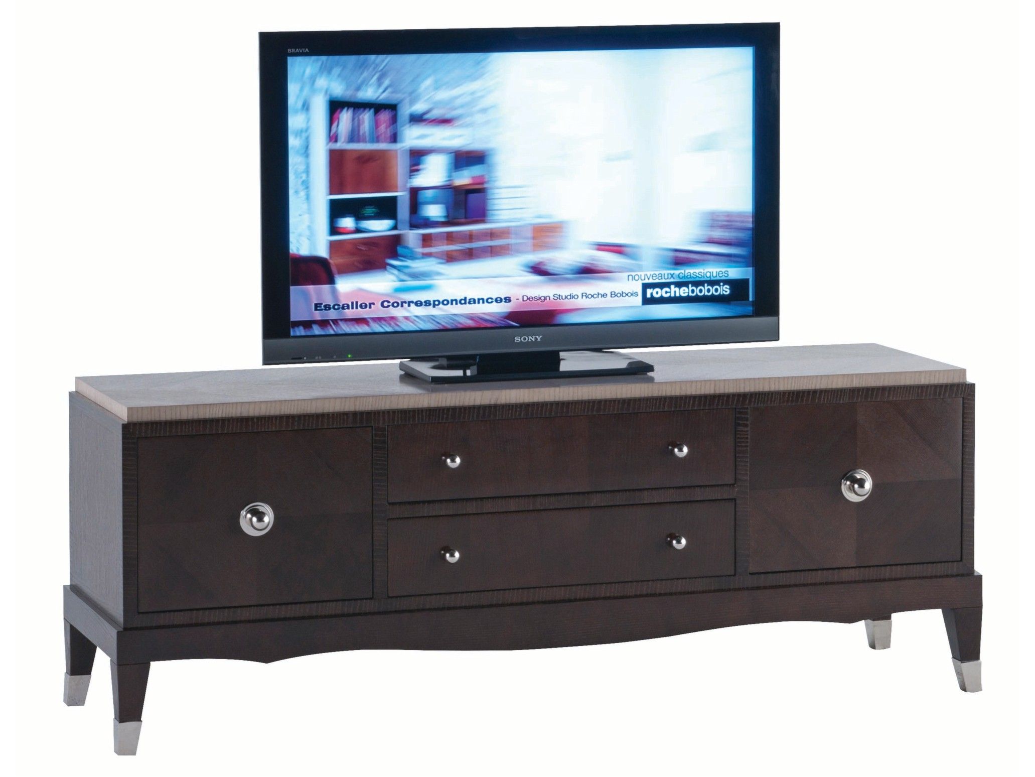 Низкий Ясень ТВ шкаф с ящиками ROCHE BOBOIS Grand Hotel ARCH-00105008 - Вид №1