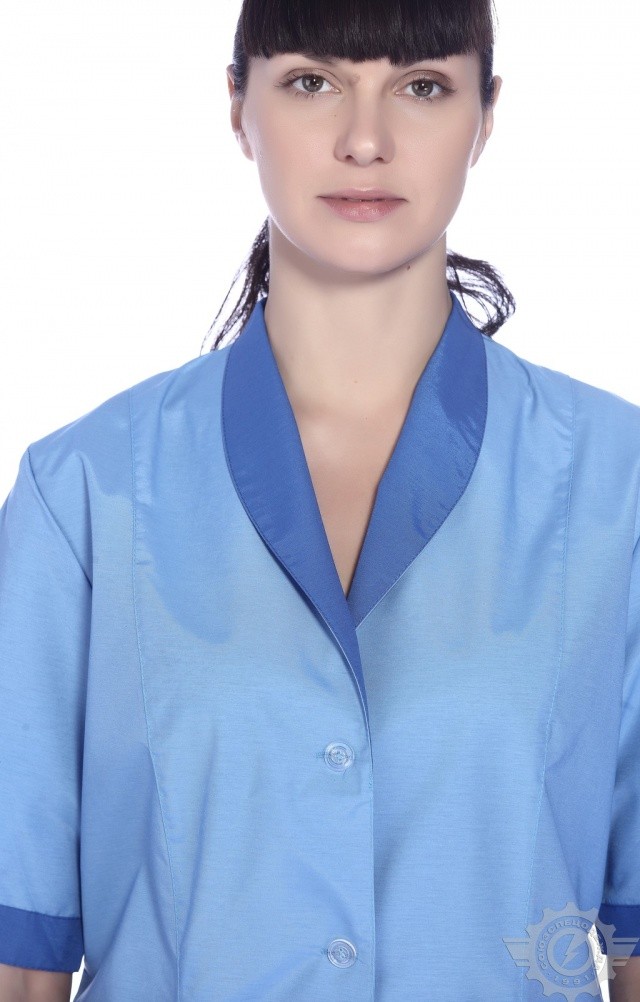 61745 Халат "Радуга" короткий рукав  Одежда для обслуживающего персонала  размер 46 Спецодежда  - Вид №7