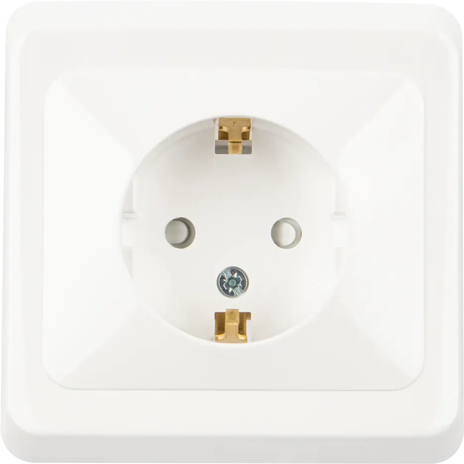 Розетка SYSTEME ELECTRIC Этюд с защитными шторками для безопасного подключения 11300762