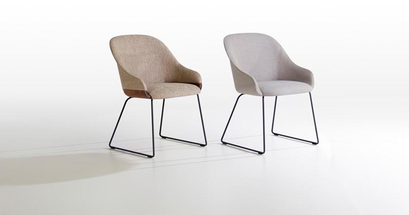 Potocco Кожаное кресло-санки с подлокотниками Lyz 918 psli - Вид №2