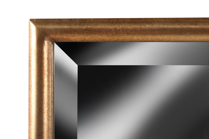 GWMO006 Квадратное зеркало в золотой раме ijlbrown  - Вид №1