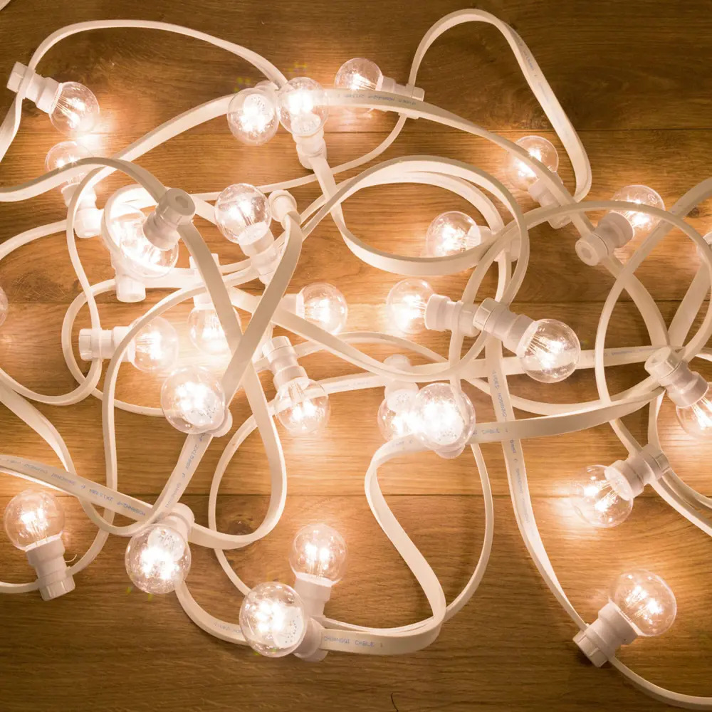 Гирлянда белт-лайт из лампочек Neon-Night Belt Light 10 м 30 ламп цвет белый 86263769 STLM-2156070 Santreyd 