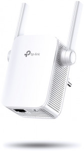 RE305 Ac1200 wi-fi range extender, wall plugged, 867mbps at 5ghz + 300mbps at 2.4ghz, 802.11ac/a/b/g/n, 1 10/100m lan, wps button, 2 fixed antennas TP-Link