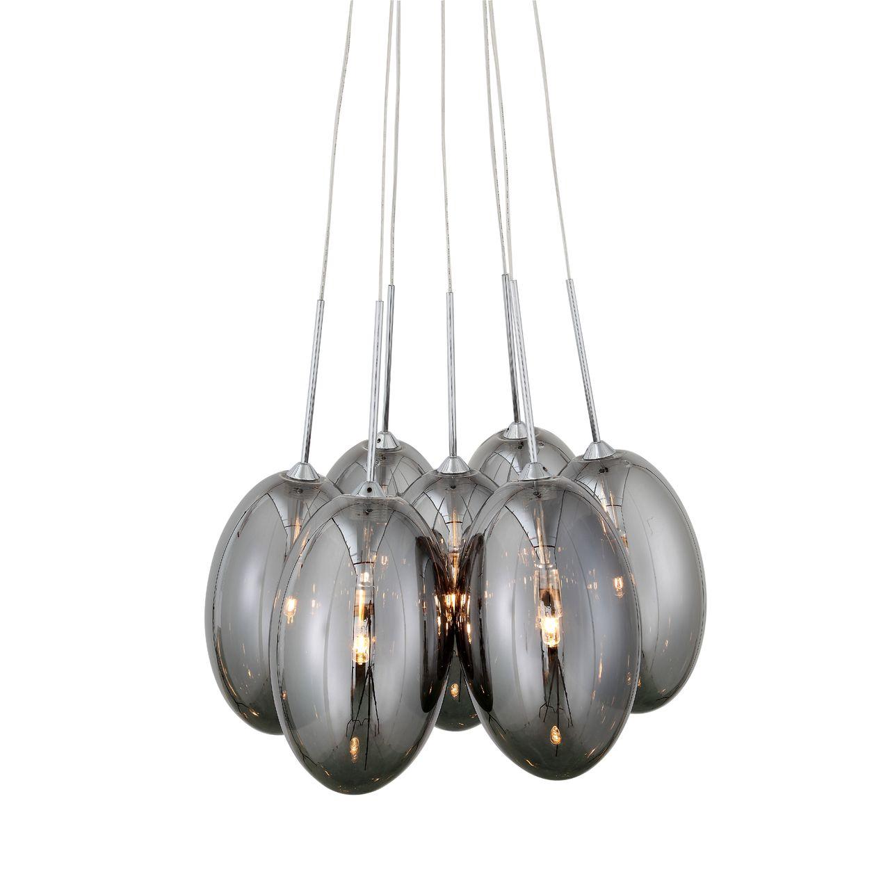 Подвесная светодиодная люстра ST Luce Esile SL433.103.07 ST LUCE ДИЗАЙНЕРСКИЕ, ESILE 118260 Серый  - Вид №1