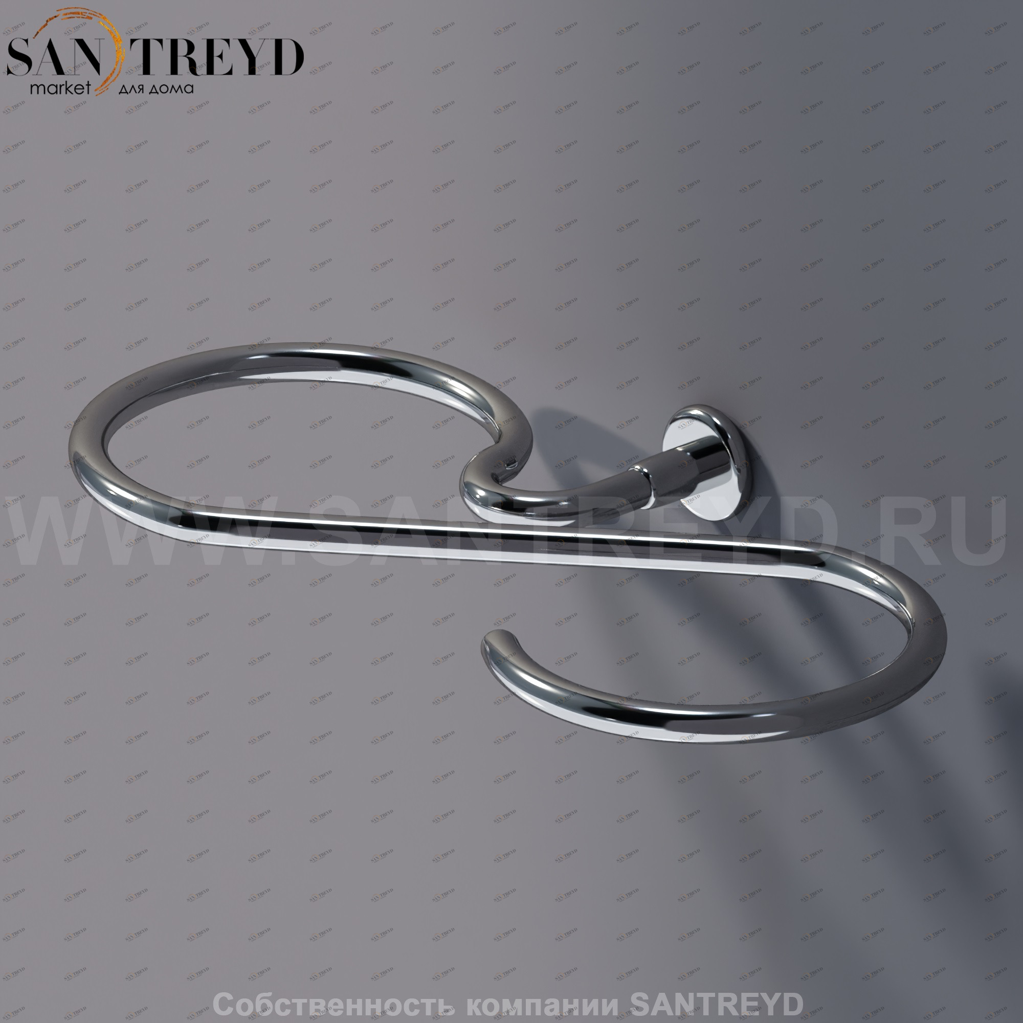 Agape O Двойной держатель для стаканов хромированный AFER0877A Аксессуары O