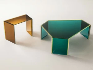 Glas Italia Хрустальный журнальный столик Bisel