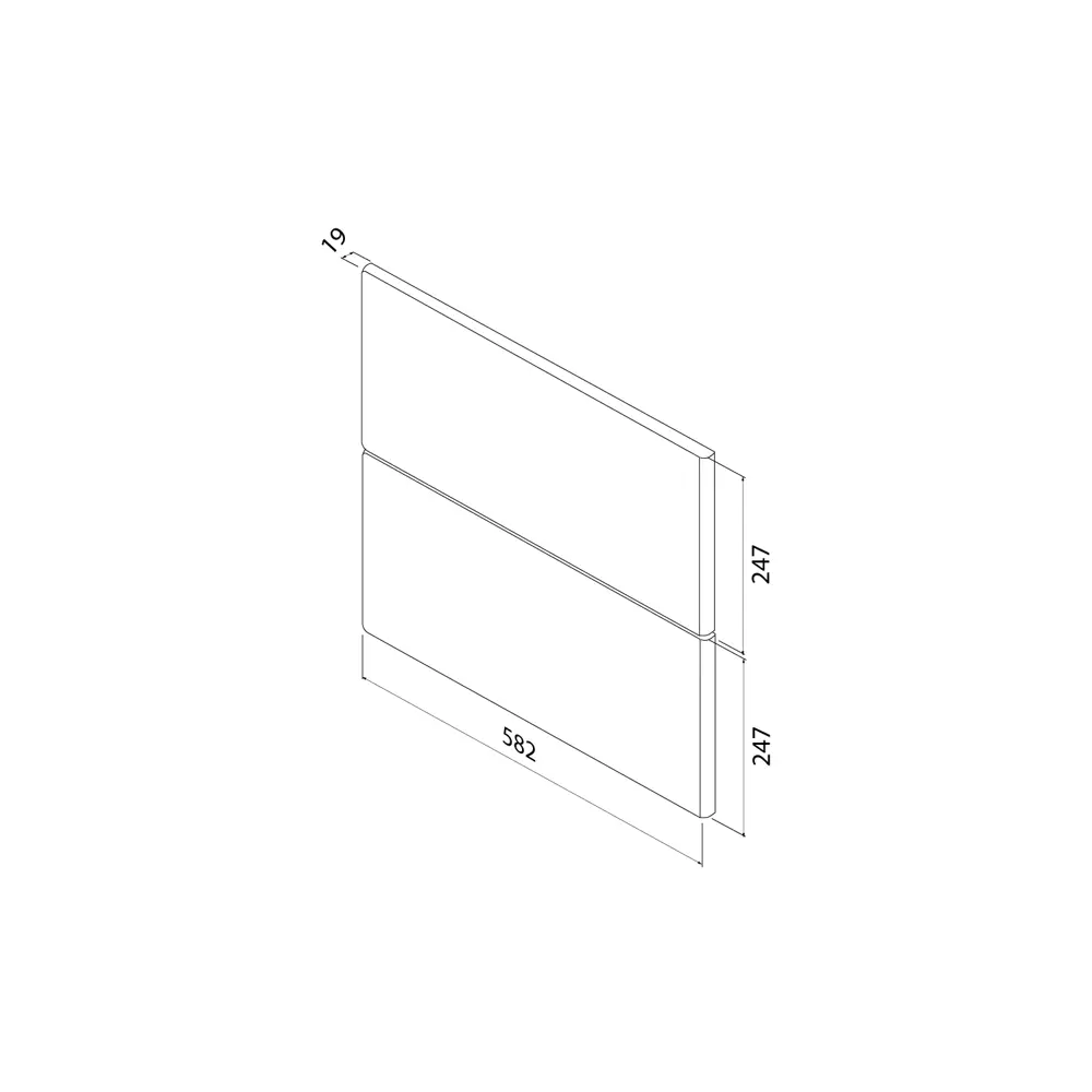 Комплект фасадов для тумбы Iddis Lahta 60 см LAH60GMi89 МДФ цвет графит STLM-2176938 - Вид №10