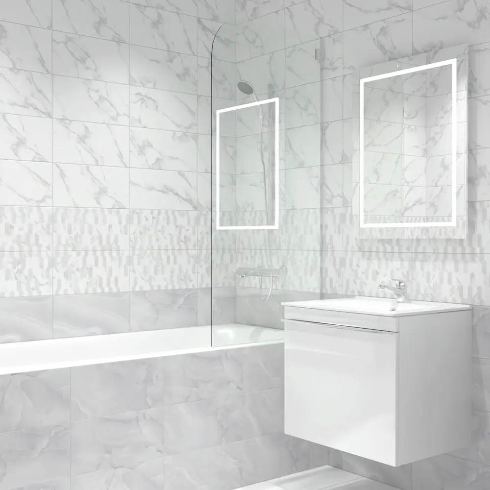 Плитка настенная Mersey Onyx A0554H24106 20x40 см 1.6 м² матовая цвет серый Santreyd STLM-2077741 - Вид №5
