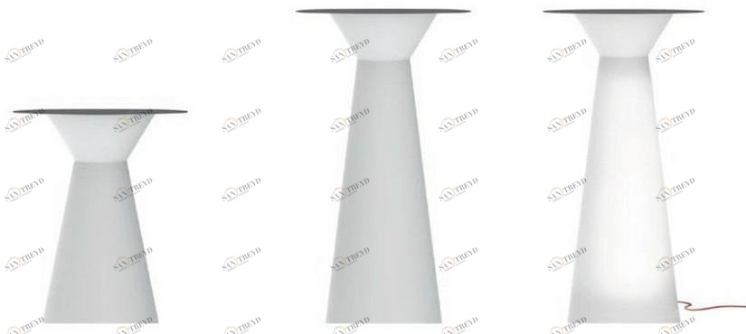 GABER Круглый журнальный столик из технополимера Roller sun-id-1409922