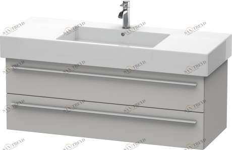 XL635400707 X-Large Тумбочка подвесная Бетонно-серый матовый декор Duravit