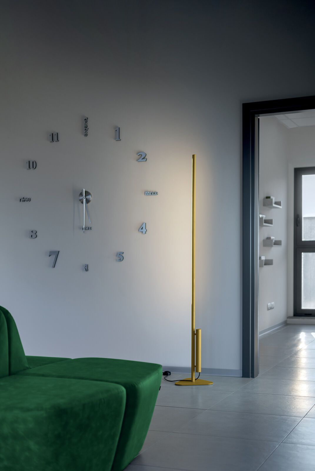 Светодиодный торшер из анодированного алюминия Martinelli Luce колибри ARCH-00066356