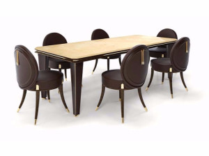 Прямоугольный мраморный стол для контракта