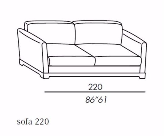 Meridiani 3-х местный кожаный диван Allen sun-id-1357581 - Вид №2