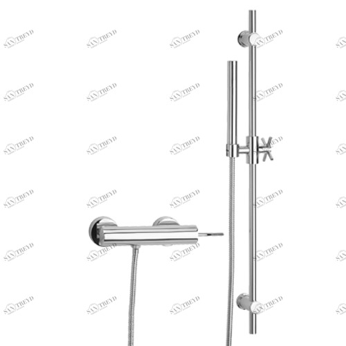 9146 Внешний монокомандный смеситель для душа со штангой EFFEPI RUBINETTERIE Thor 