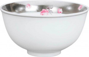 1047883 Meissen Салатник индивидуальный 12см "Пурпурная роза" (платина) Фарфор