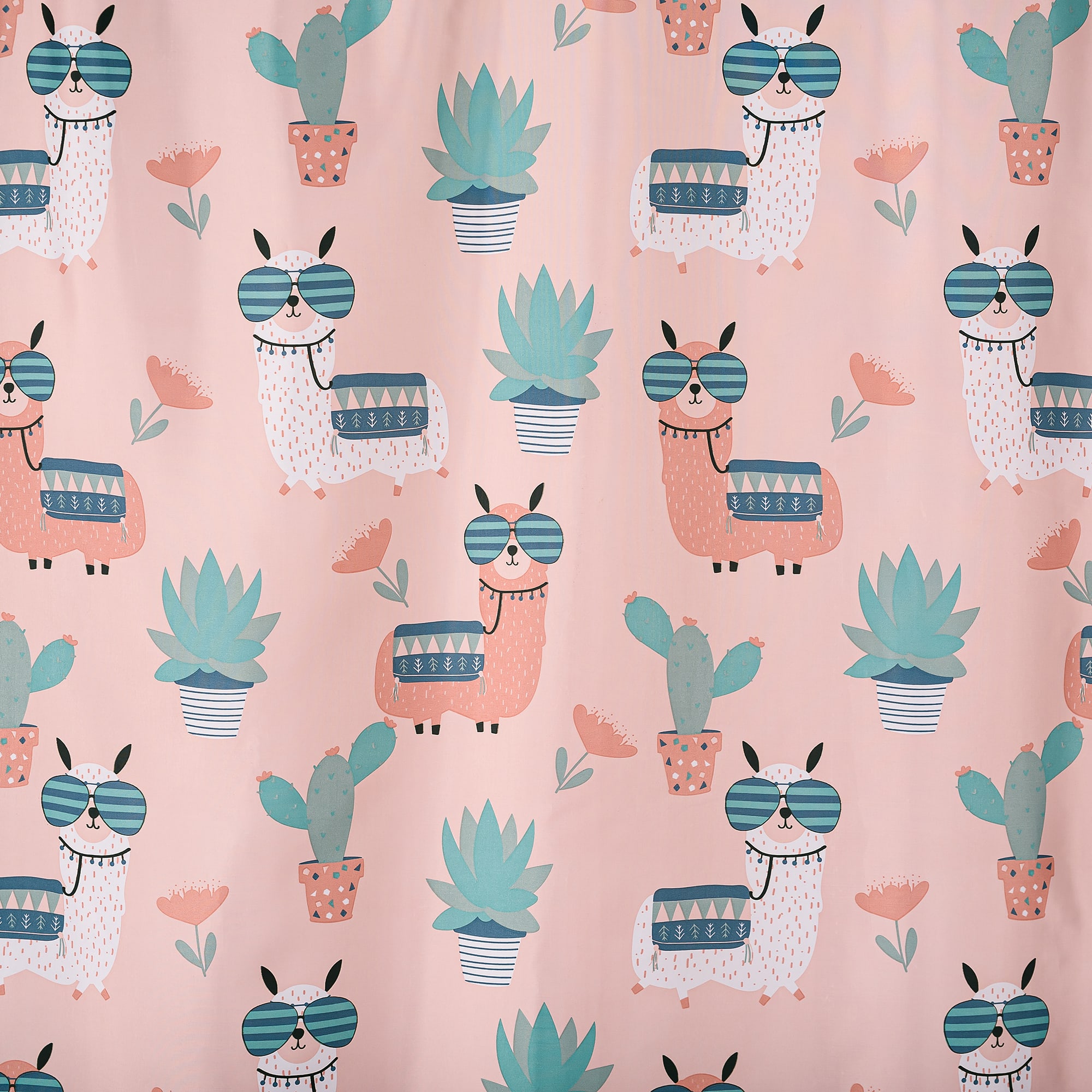 88109930 Штора для ванны 180x180 см, полиэстер, цвет розовый Lama Santreyd - Вид №2