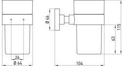 Emco Bad Doorspazzolino стена Eposa 0820 001 01 - Вид №2