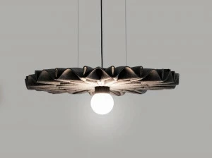 BuzziSpace Подвесная акустическая панель из войлока со встроенной подсветкой Buzzipleat