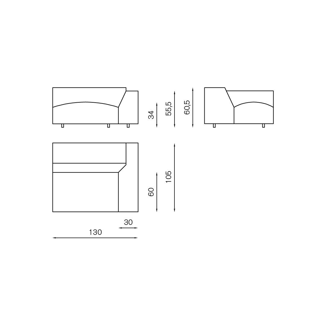 Модульный диван BALERI ITALIA MISS MATCH ARCH-00024070 - Вид №17