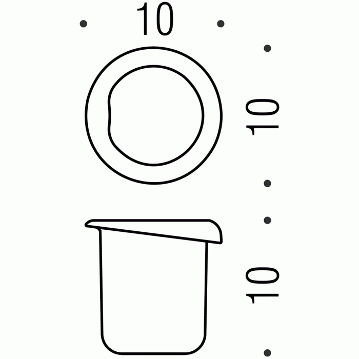 B1252 Стакан (стекло) COLOMBO MELO Colombo Design - Вид №1