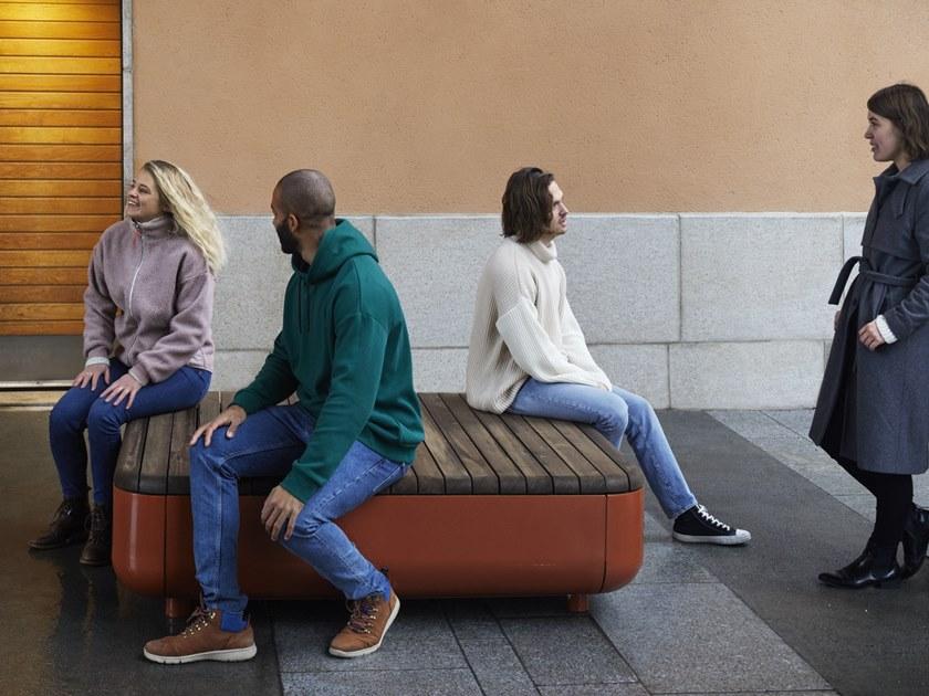 VESTRE Скамейка из стали и дерева sun-id-1464614 - Вид №4