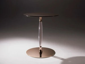 F.lli Orsenigo Круглый журнальный столик из хрусталя