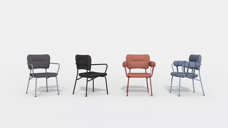 Тканевый стул с подлокотниками KVN Design Furniture Nomadic ARCH-00117608 - Вид №1