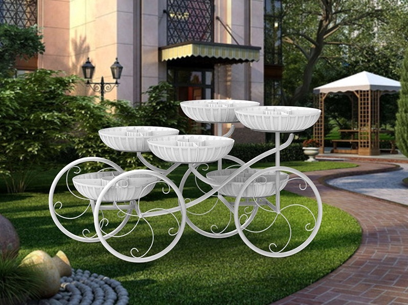 13905 КАРЕТА мини, городская цветочница с вазонами LAB.Space  - Вид №2