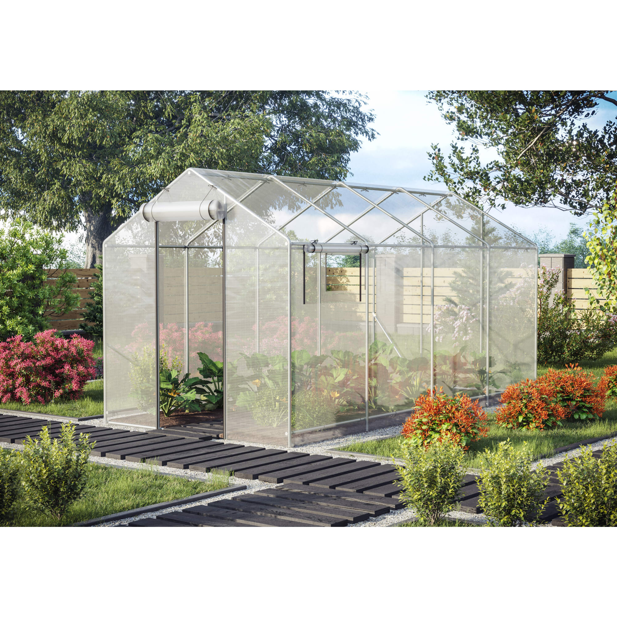 84860279 Теплица домик 200х400 см с тентом Santreyd  - Вид №3