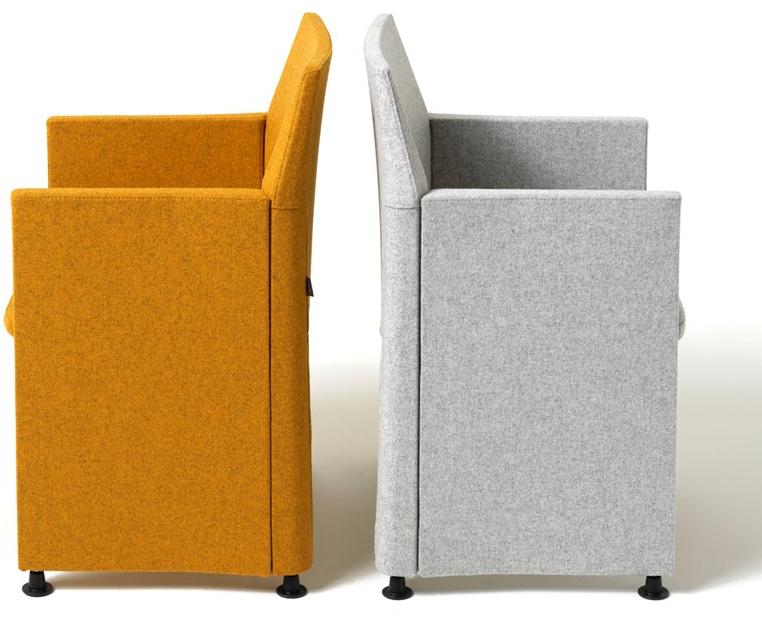 Diemme Стул для конференций из ткани на колесиках Origami sun-id-1421695 - Вид №5