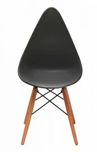 Стул с деревянными ножками темно-серый Drop BRADEX HOME  00-3973891 Черный