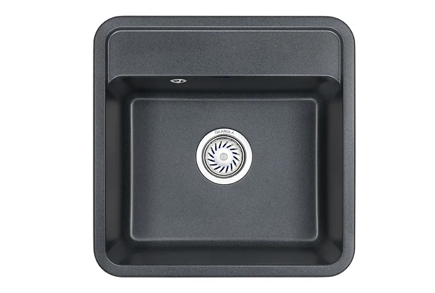 5001, ГРАФИТ, кухонная мойка, СтандАРТ кварц GRANULA Standart 5001-ST33 - Вид №1