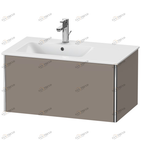 XS407204343 Тумбочка подвесная XSquare #XS4072 810 x 478 мм Базальт матовый, декор Duravit