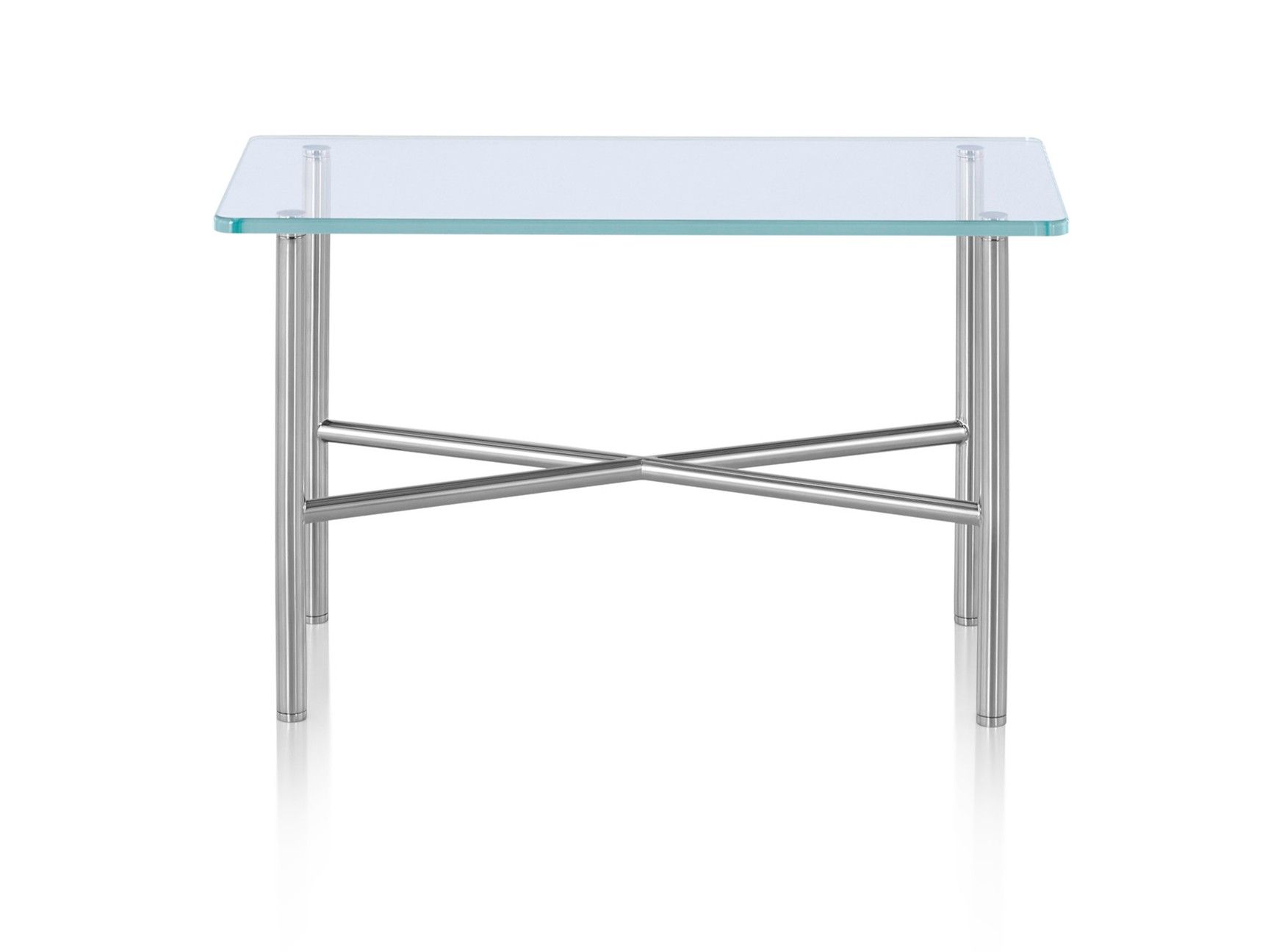 Прямоугольный стеклянный и металлический журнальный столик Herman Miller Layer ARCH-00033427
