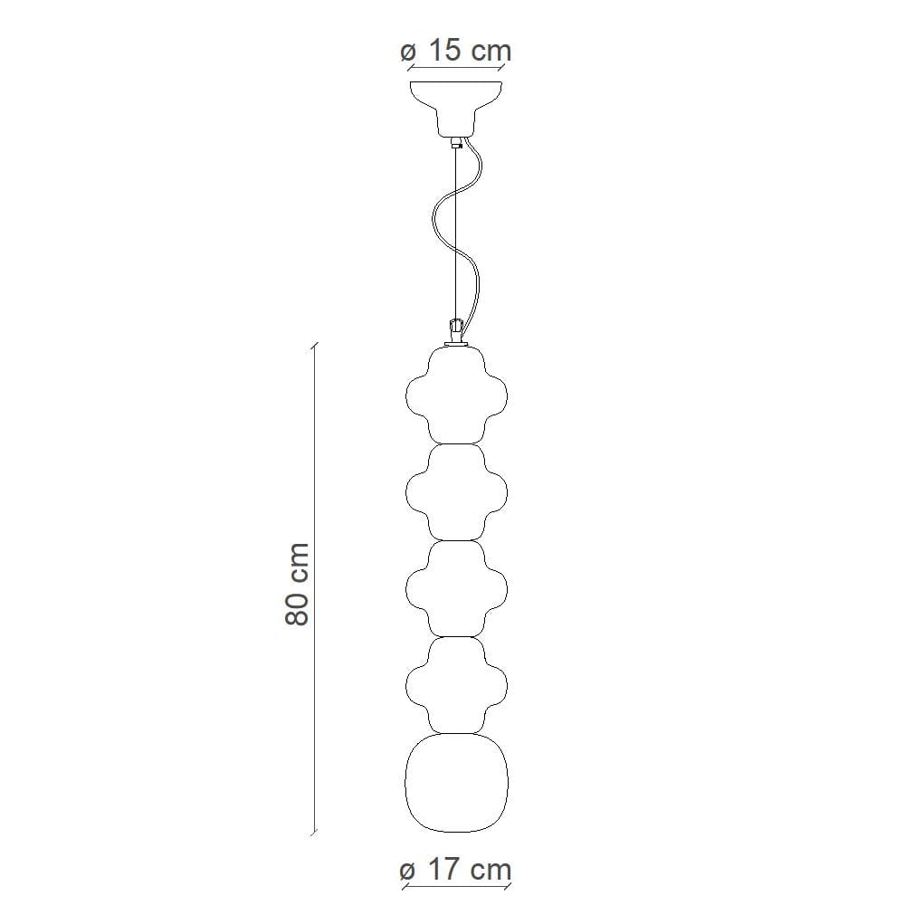 Керамический подвесной светильник FERROLUCE Copacabana ARCH-00083196 - Вид №3