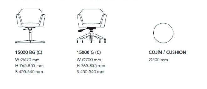 Кожаный стул с регулируемой высотой Mobboli ARCH-00039998 - Вид №2