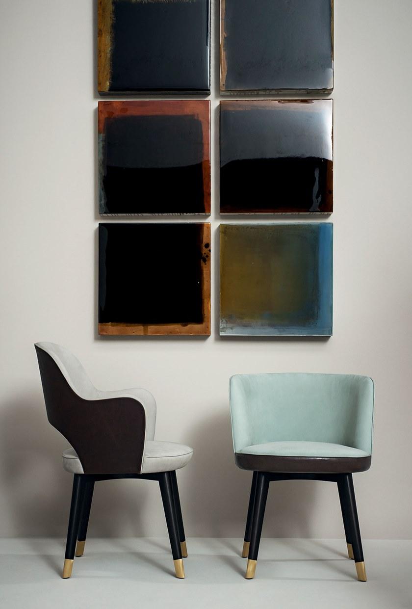 BAXTER Кожаное кресло с подлокотниками Colette sun-id-1350230 - Вид №3