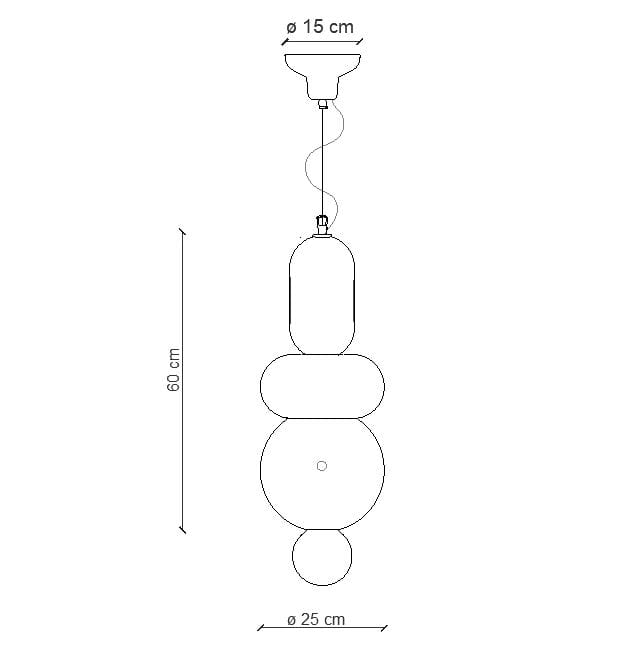 Керамический подвесной светильник FERROLUCE BumBum ARCH-00037087 - Вид №5