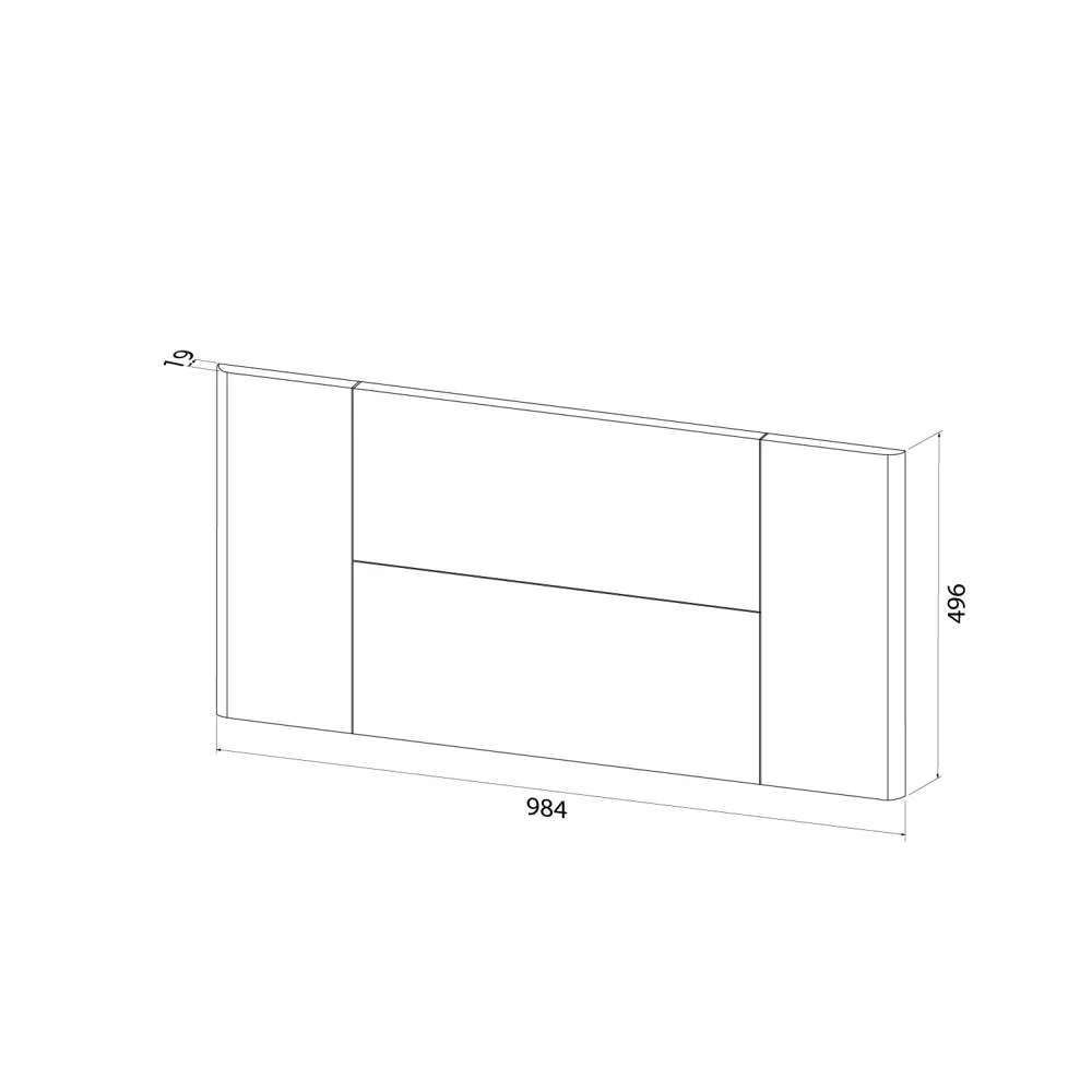 Дверь для мебели в ванной Iddis Lahta LAH10C0i89 100 см МДФ цвет капучино STLM-2174466 - Вид №4